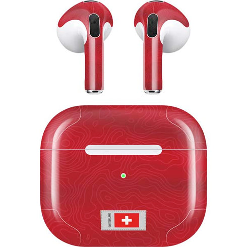 Switzerland Soccer Flag Apple AirPods (3rd Gen 2021) Skin